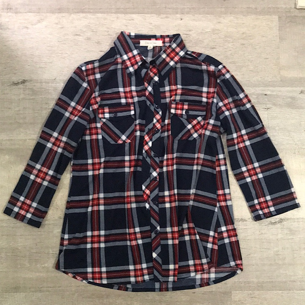 Blue and Red Flannel